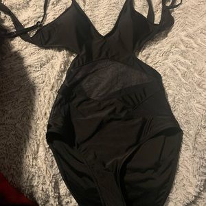 Black one piece Bathing suit